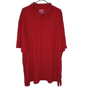 3/$20 Red Kap Men's Classic Red Short Sleeve Polo Shirt Size 4XL